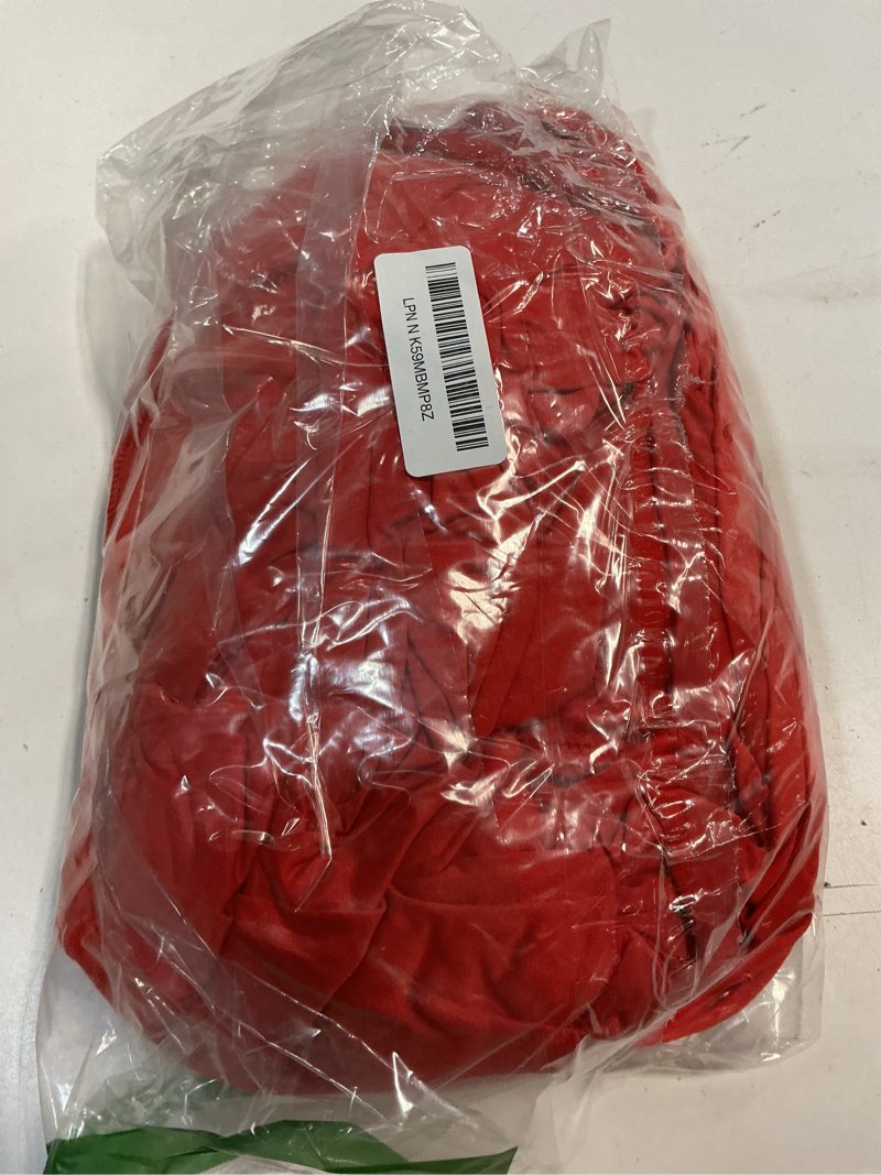 Condition photo showing As Is for Red Backdrop Curtains 2 Panels-Wrinkle-Free Polyester Photography Drapes Party Photo Backgrounds for Wedding Christmas Photo Backdrops- 8 X10FT (Red) W4' x H10'(2 panels) Red