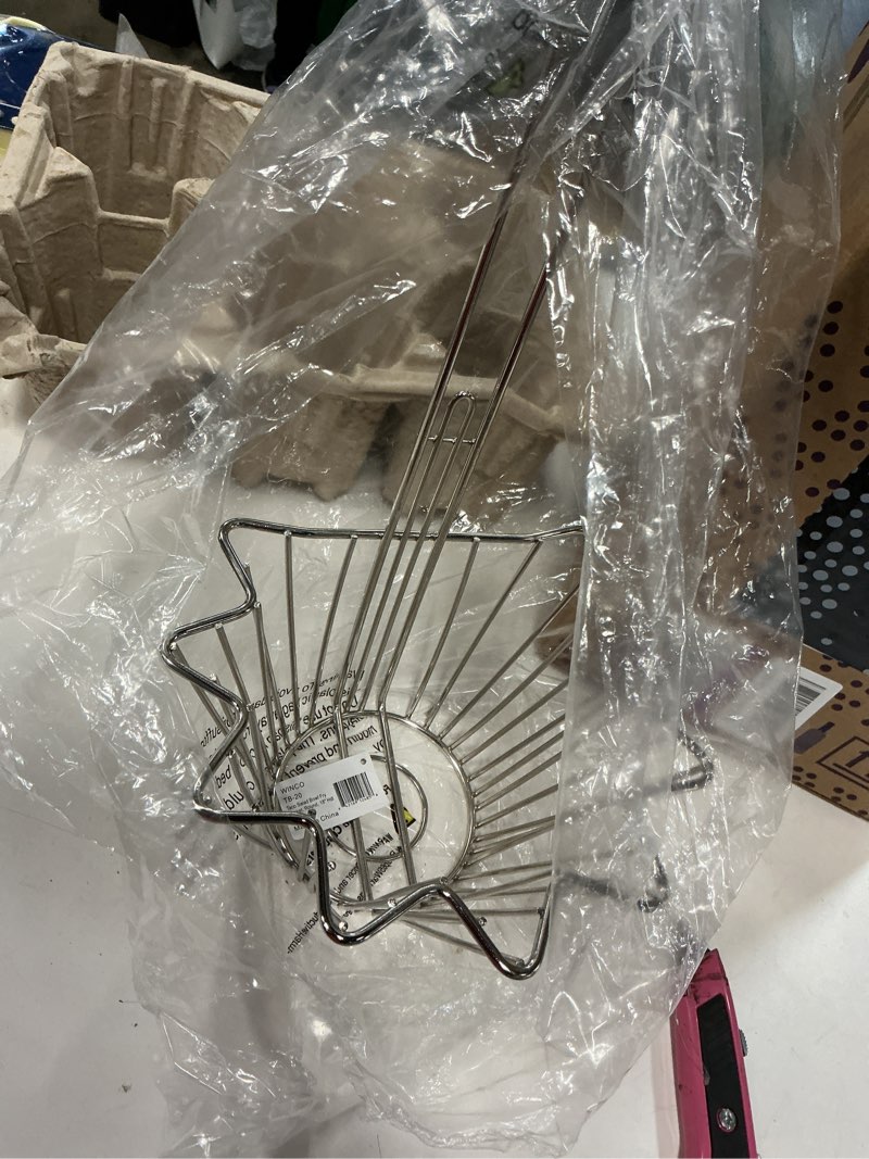 Condition photo showing Good Condition for winco tb-20 taco salad bowl fry basket, round, 18" hdl tb-20-round, chrome, medium