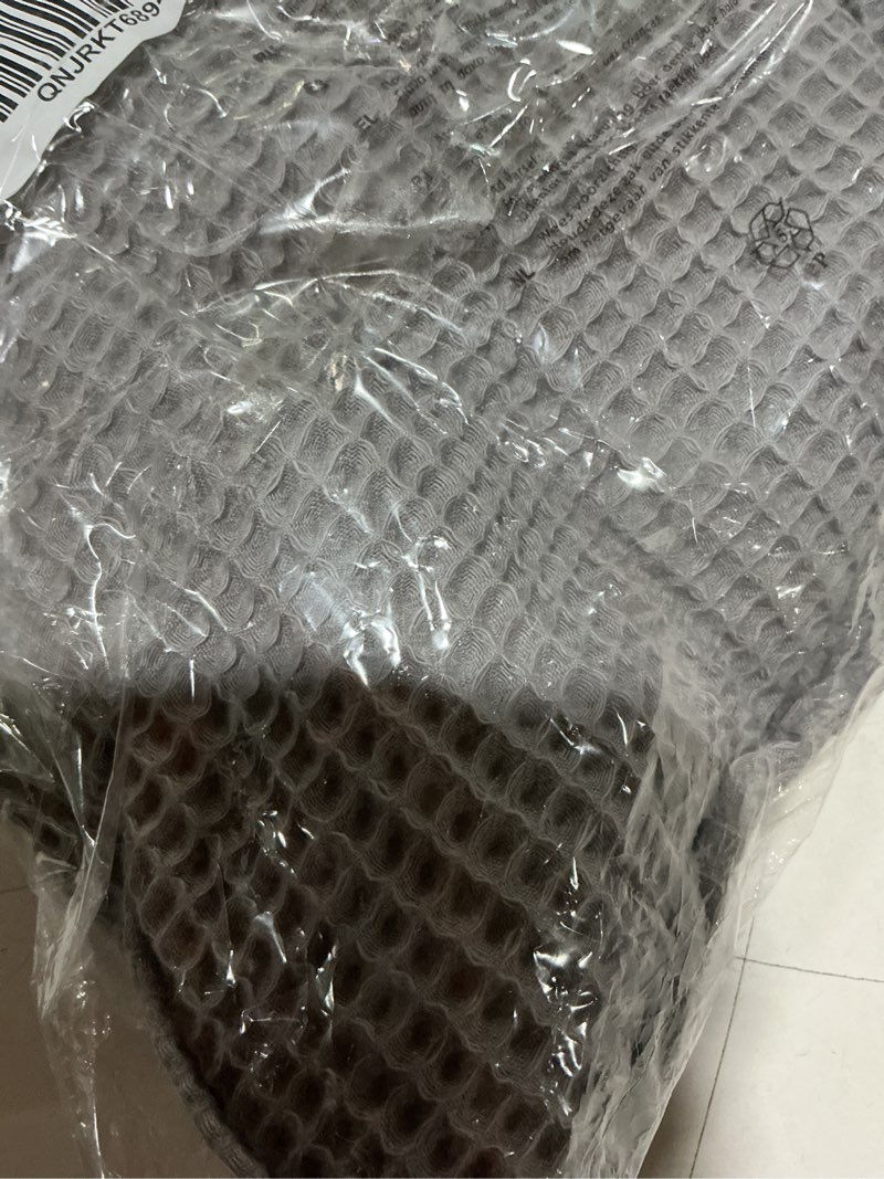 Condition photo showing As Is for organic turkish waffle robe, large