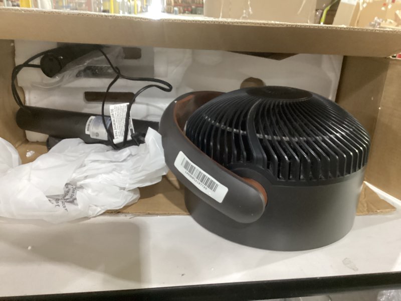 Condition photo showing As Is for not tested**** dreo fan for bedroom, 120° oscillating standing fan, quiet floor fan with dc motor, pedestal fan for room, 9 speeds, 4 modes, 20db, 120° manual vertical, 37-42\" adjustable height, 9h timer, black