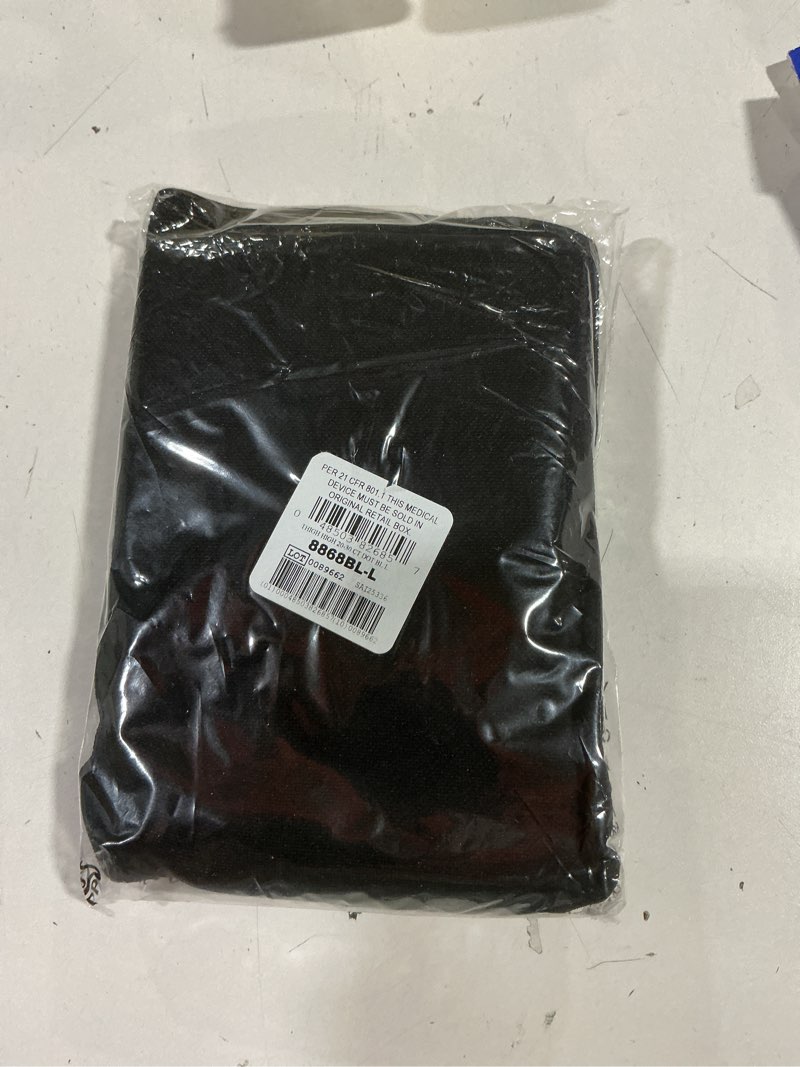 Condition photo showing New/Like New for Truform 20-30 Mmhg Compression Stockings for Men & Women, Thigh High Length, Dot Top, Closed Toe, Black, Large (20-30 Mmhg) Large (1 Pair) Black