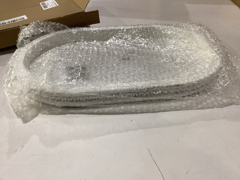 Condition photo showing New/Like New for hanobe decorative trays for coffee table : white oval centerpiece tray wood for farmhouse entry table decor round bathroom tray for living room kitchen counter oval whitewash