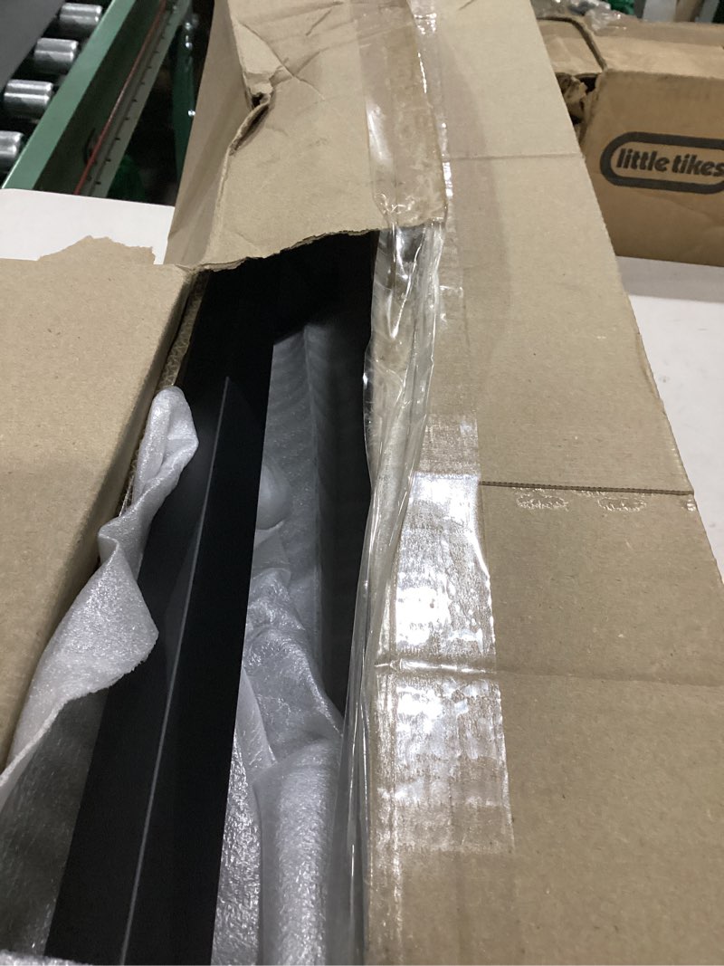 Condition photo showing Good Condition for stair railing indoor - handrails for stairs, 9ft black metal staircase hand rails/modern wrought iron handrail, industrial wall mounted handrails outdoor for loft porch deck