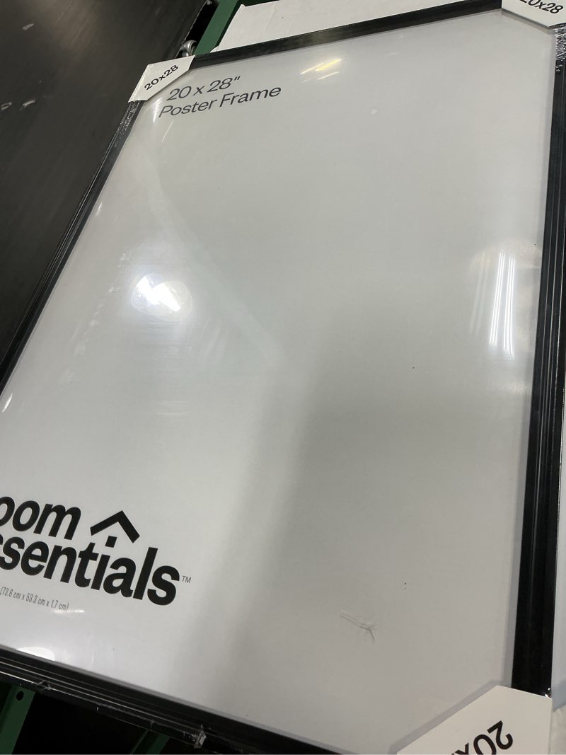Condition photo showing As Is for 20"x28" traditional poster picture frame black - room essentials™