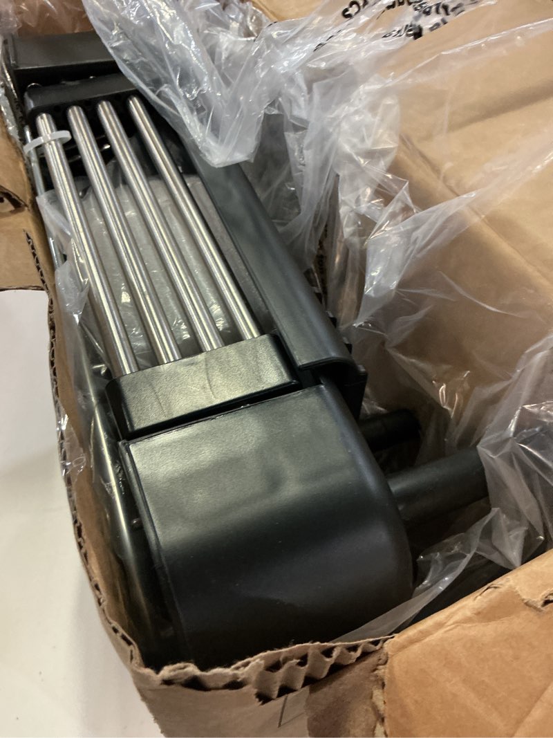 Condition photo showing Good Condition for stainless steel dish drying rack - dish drainer for kitchen counter, extendable drainboard with foldable, space-saving cup & bowl organizer, includes knife and utensil holder, black black stainless steel