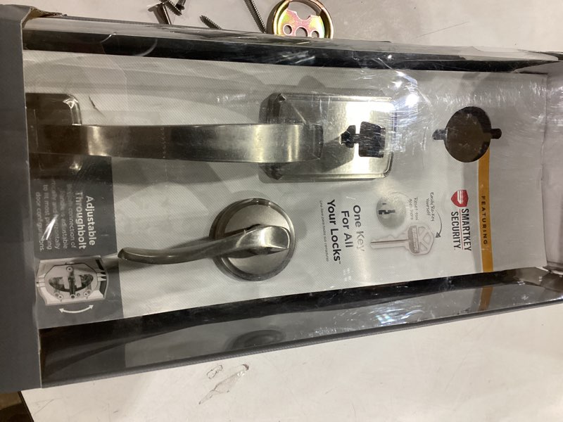 kwikset brentford front door lock handle and deadbolt set,