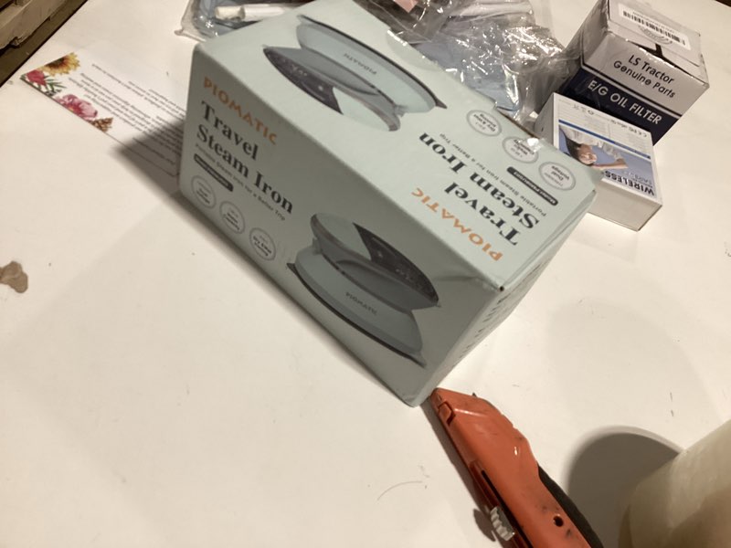 piomatic travel iron mini with steam for clothes with dual voltage, portable mini ironing machine wi