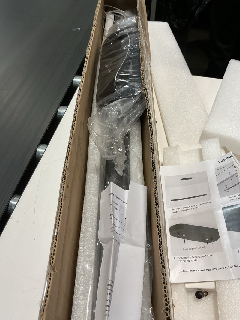 Condition photo showing New/Like New for Qcyuui Modern LED Ceiling Light,Dimmable Semi Flush Mount Ceiling Light,39.4 in Long Ceiling Light Fixture,Kitchen Lighting Fixtures Ceiling for Office Bedroom