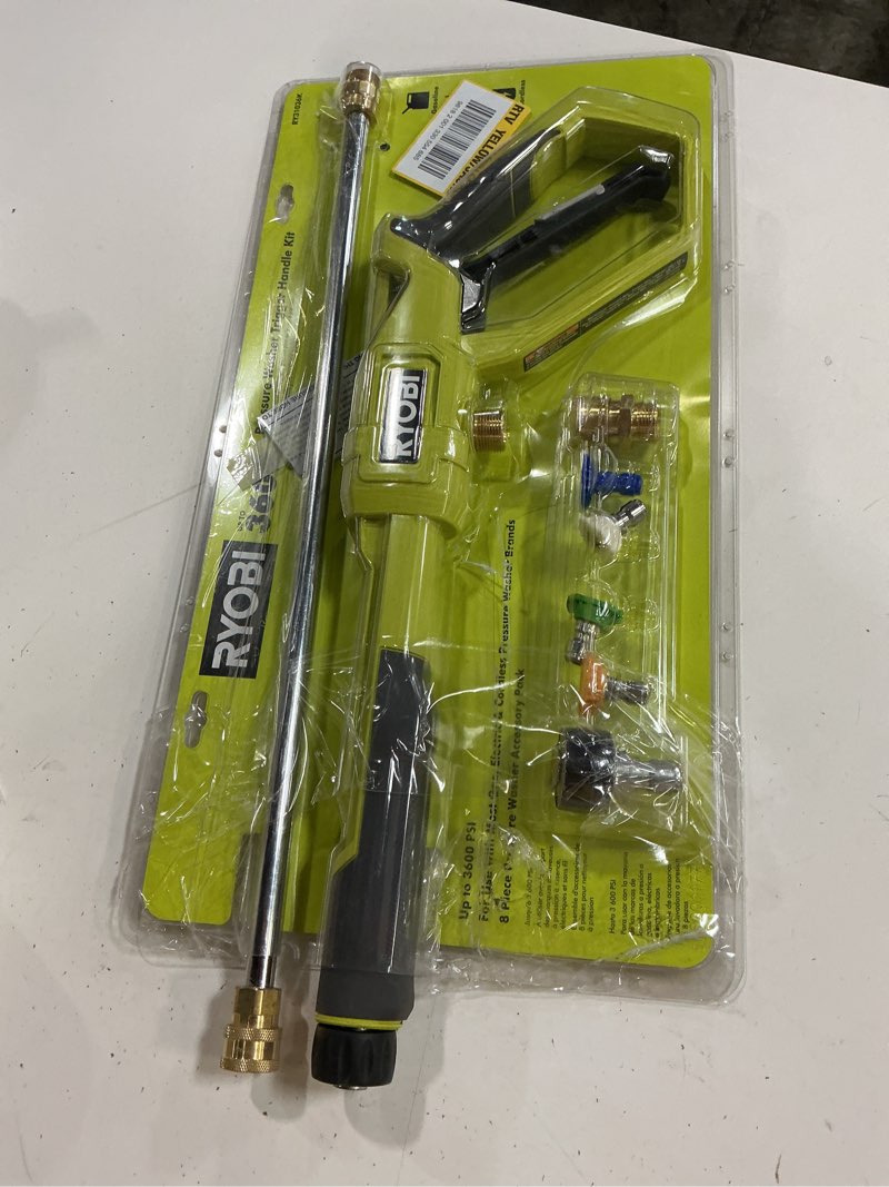 Condition photo showing Good Condition for ryobi pressure washer trigger handle kit with quick-connect adaptors, nozzles and wand for pressure washers up to 3600 psi