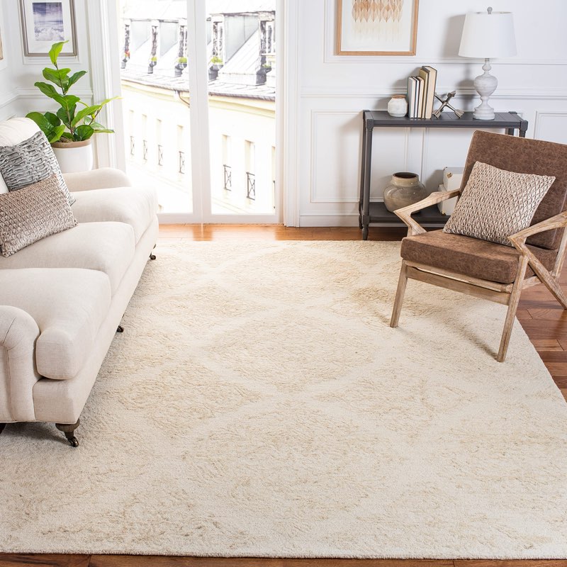 Beige area rug