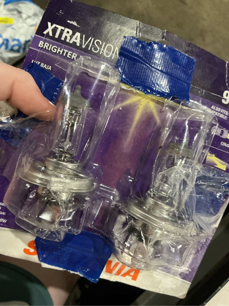 Condition photo showing As Is for sylvania 9003 xtravision halogen headlight bulb, 2 pack, compatible with multiple cars