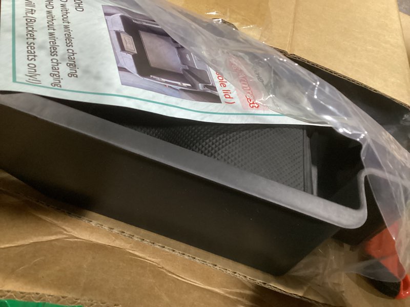 Condition photo showing Good Condition for TOPINSTALL 22-26 Full Size Tray 2-Lay Space Compatible with 2022-2026 Refreshed Silverado/Sierra 1500 and 2024-2026 Chevy Silverado/GMC Sierra 2500HD 3500HD Use with OEM Organizer (Bucket Seats ONLY) (22-26)Refreshed 1500 & (24-26) 2500/3500hd-Black