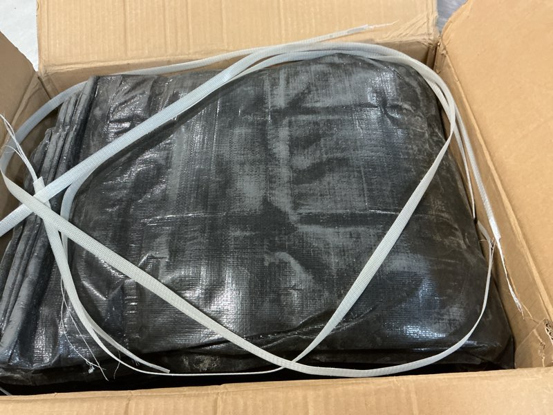 Condition photo showing As Is for TEZONG Pond Liner,20x30Ft Pond Liners for Outdoor,28Mil PE Black Koi Fish Pond Liners,Reinforced Pond Underlayment for Ponds,Water Gardens,Waterfall, Stream, Fountains,Aquaculture,Agricultural 20x30 Ft