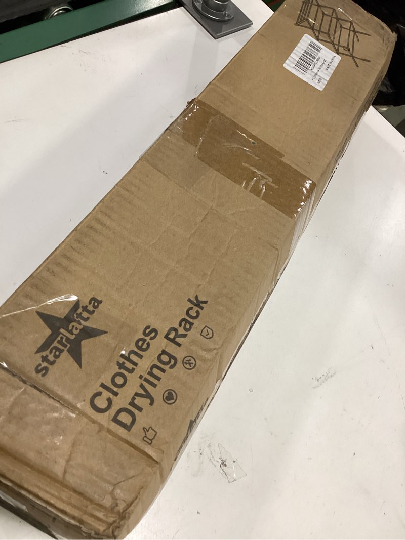 Condition photo showing Good Condition for Foldable Drying Rack Clothing, 3-Tier Portable Clothes Drying Racks for Indoor & Outdoor, Anti-Rust Compact Laundry Rack Collapsible, White 29" D x 14" W x 41" H White 29"D x 14"W x 41"H