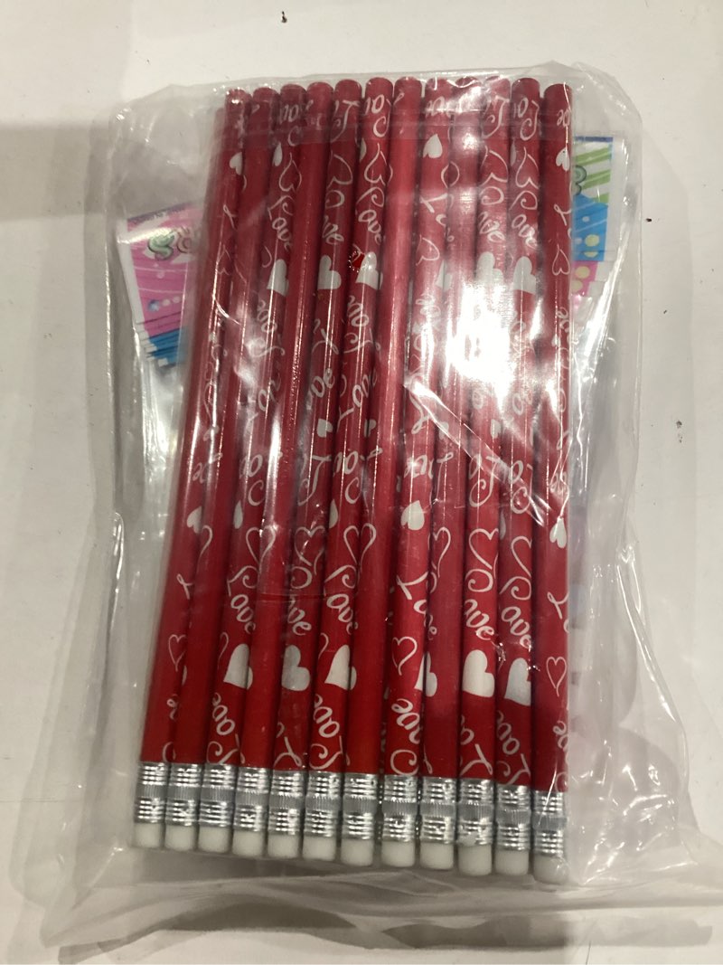 Condition photo showing New/Like New for OHOME Valentines Day Gifts for Kids - 44 PCS Stationery Set for School Classroom Exchange - Valentines Day Party Favors for Toddler | Valentines Crafts Treats Games,Includes Pencils,Heart Stickers
