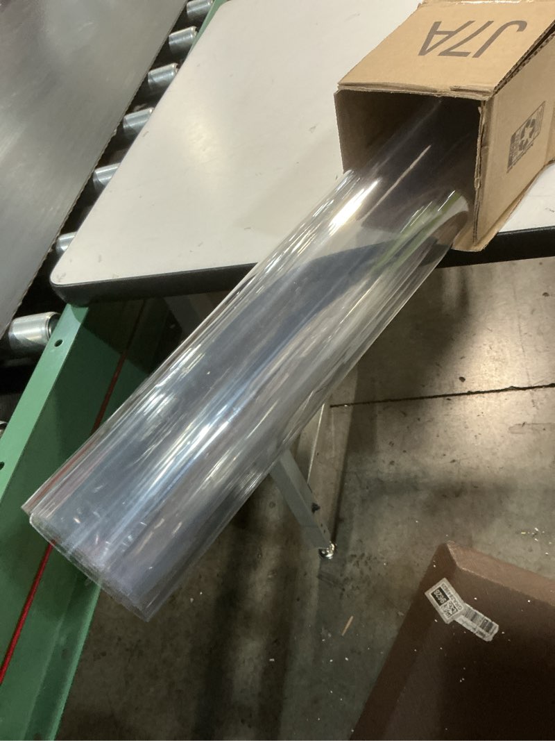 Condition photo showing Good Condition for LovePads Clear Table Cover Protector 48 x 48 Inch, 1.5mm Thick Plastic Table Cover, Table Protector for Dining Room Table, Waterproof Vinyl Tablecloth Table Pad Mat for Kitchen, Dresser, Writing Desk 48" x 48" (Square) Clear 1.5mm