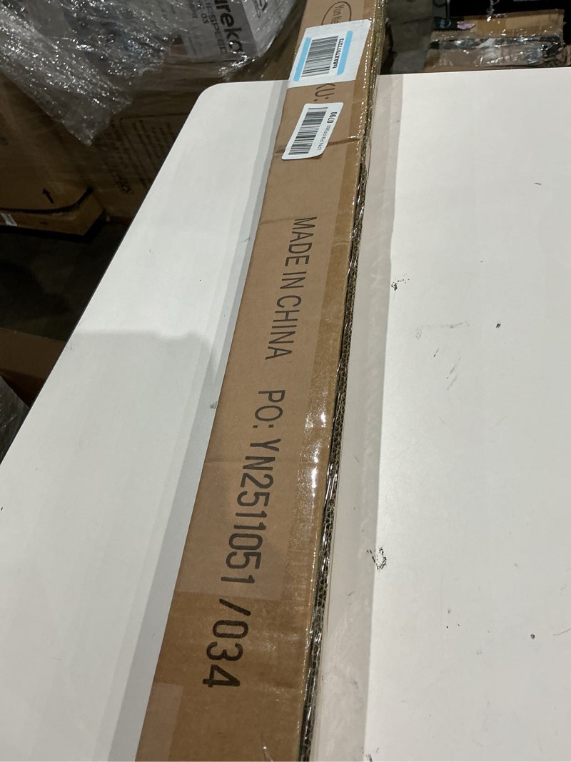 Condition photo showing Good Condition for yunnephele hanging curtain rod 36-56 inch matte black,1 inch diameter metal single window curtain rods set,adjustable ceiling /wall mount drapery rod matte black 36-56"