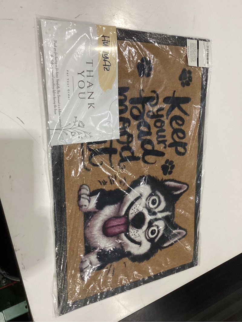 Condition photo showing New/Like New for funny door mats outside, cute doormat for entryway, non slip dog mat, funny door mat for home, funny welcome mat with dog design, durable dog doormat for porch, patio & front door