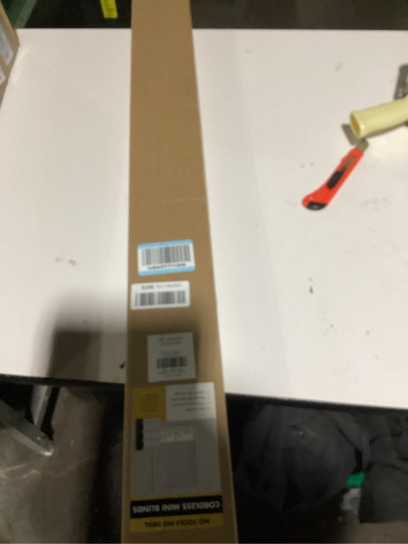 unishades no drill blinds for windows 1" vinyl l-shaped slats cordless mini blinds for home, for win