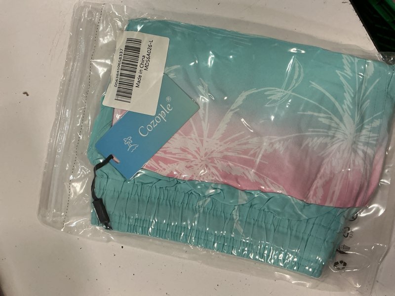 Condition photo showing New/Like New for l lollipie mens swim trunks with compression liner 5.5  inseam quick dry bathing suit lightweight swimming shorts bathing trunks swimwear board shorts