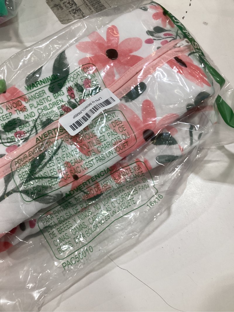 Condition photo showing Good Condition for Yoofoss Baby Sleep Sack 0-6 Months 1.0 Tog Long Sleeve Sleep Sack Organic Cotton Wearable Blanket for Newborns 2-Way Zipper Quilted Sleeping Sacks(Small) Pink Flowers 0-6 Months