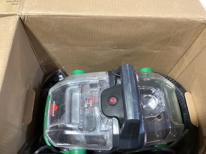 Condition photo showing Good Condition for BISSELL Little Green Pet Pro Portable Carpet and Upholstery Deep Cleaner, Car/Auto Detailer with Self-Cleaning Tough Stain, Pet Hair Removal, Crevice Tool (3909) Little Green Pro
