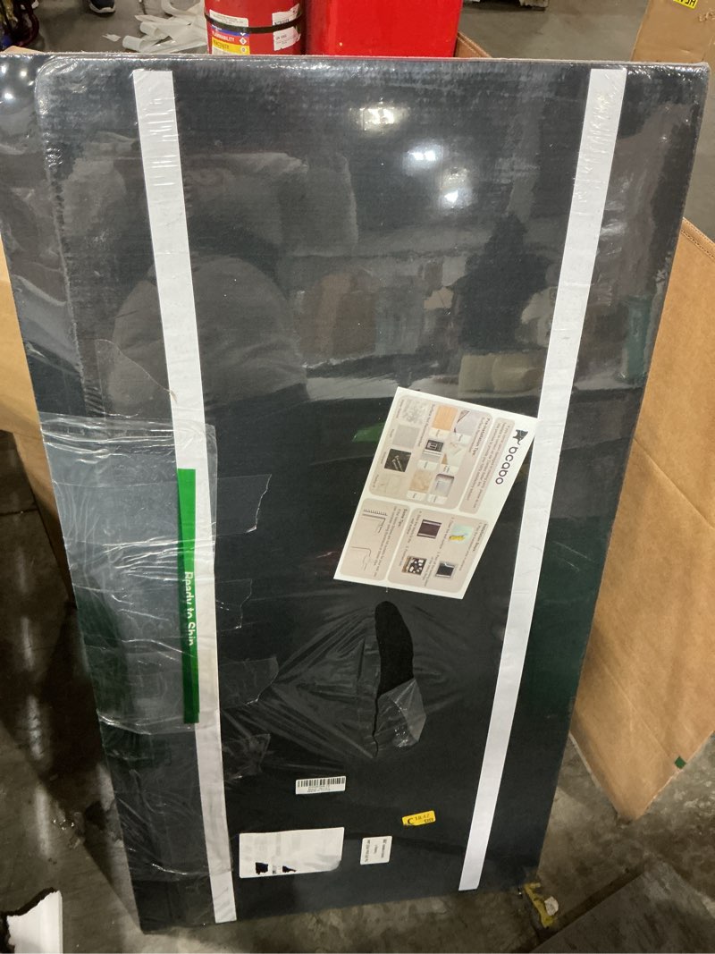 Condition photo showing New/Like New for Large Bulletin Board, Foldable 72x48 Inches Cork Board Alternative, Large Felt Board Decorative Pin Board for Wall, Foldable Photo Board Self-Adhesive Vision Board with 36 Pushpins Black