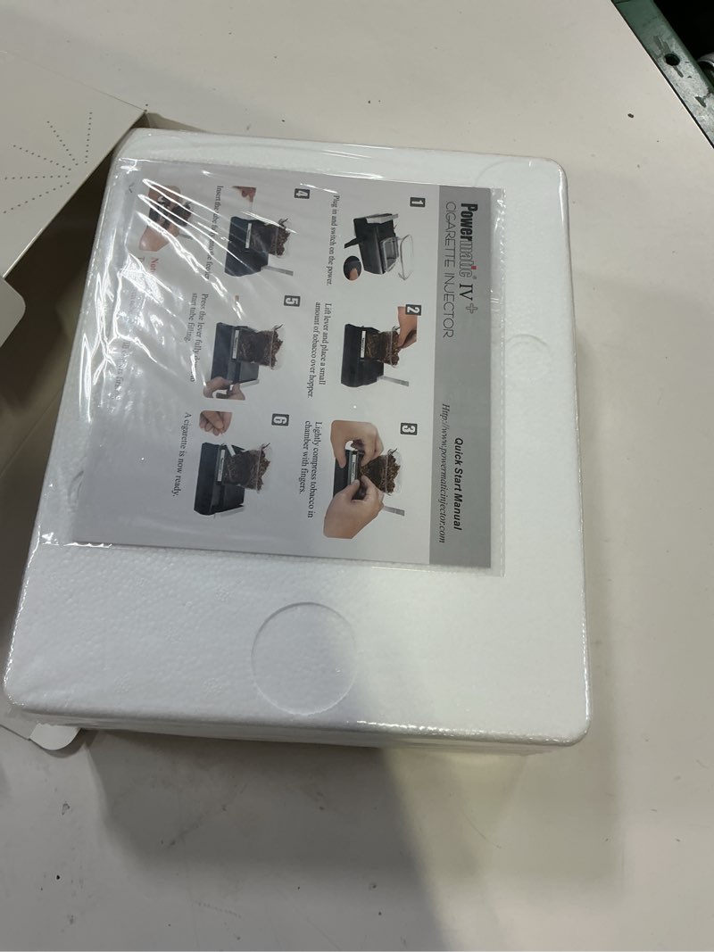 Condition photo showing New/Like New for Powermatic 4+ Plus Electric Cigarette Injector Machine Bundle with FESS Assorted Design Tray and 1 Pack of Case