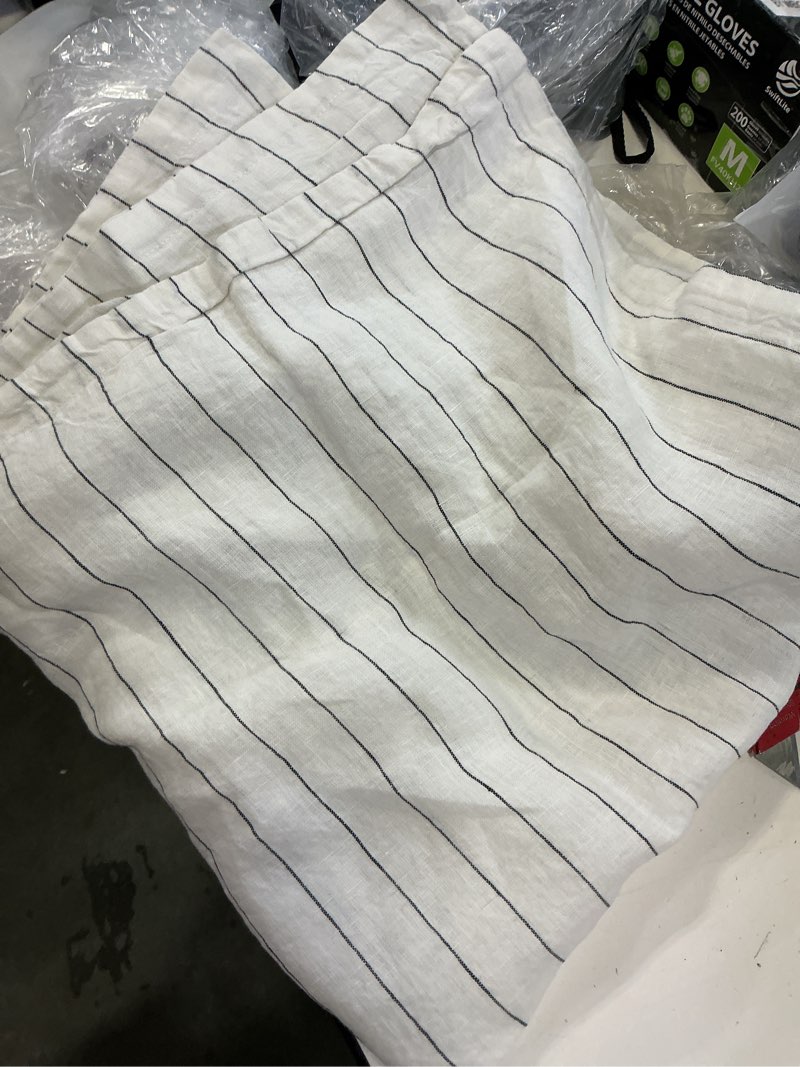 Condition photo showing Good Condition for european linen stripe euro sham pencil stripe 26in x 26in