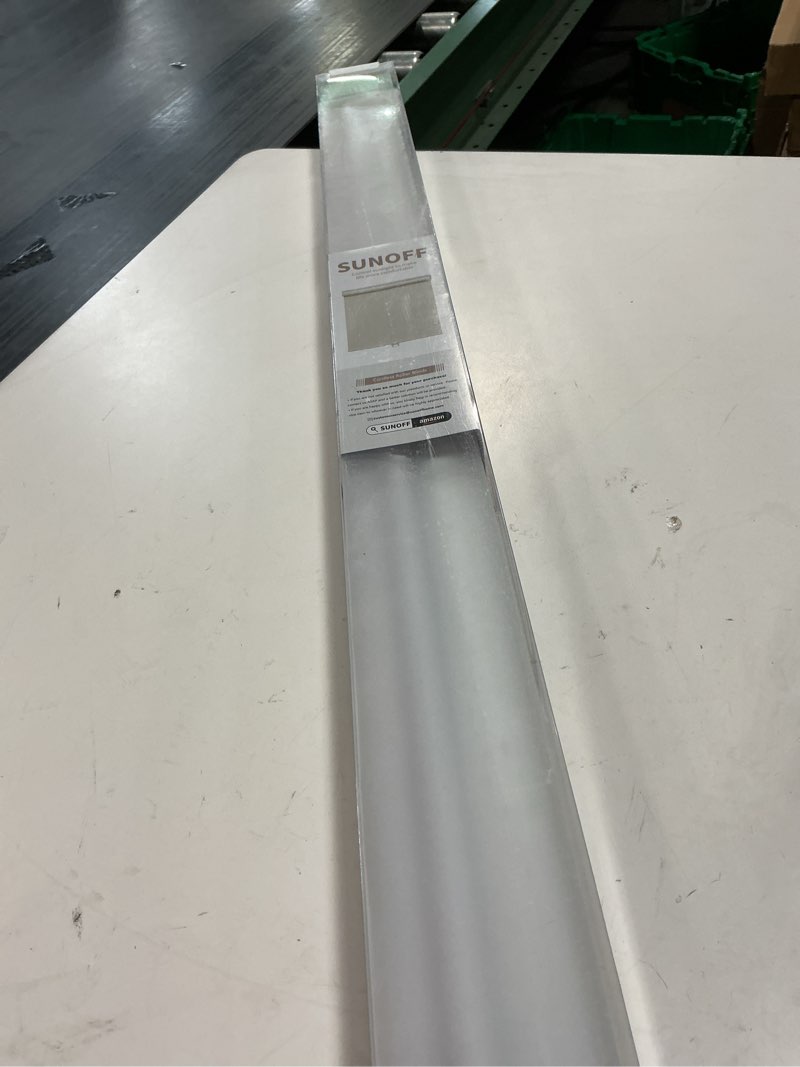 Condition photo showing New/Like New for Blackout Roller Shades Blinds Cordless for Windows Pull Down Room Darkening Door Blinds with Thermal Insulated Easy to Install for Living Room,Bedroom,Home,Office Bathroom White 34" W x 72" H 34"W x 72"H White