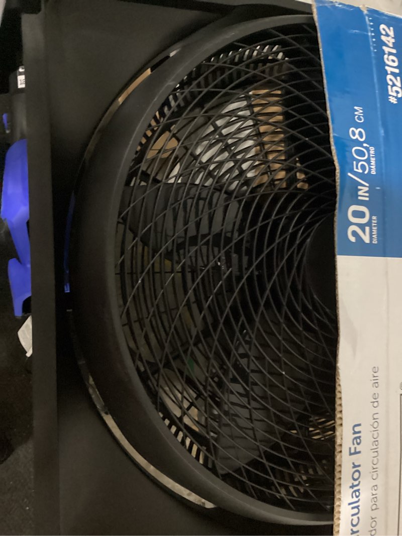 Condition photo showing Good Condition for utilitech 20-in 120-volt 3-speed high velocity indoor black floor fan