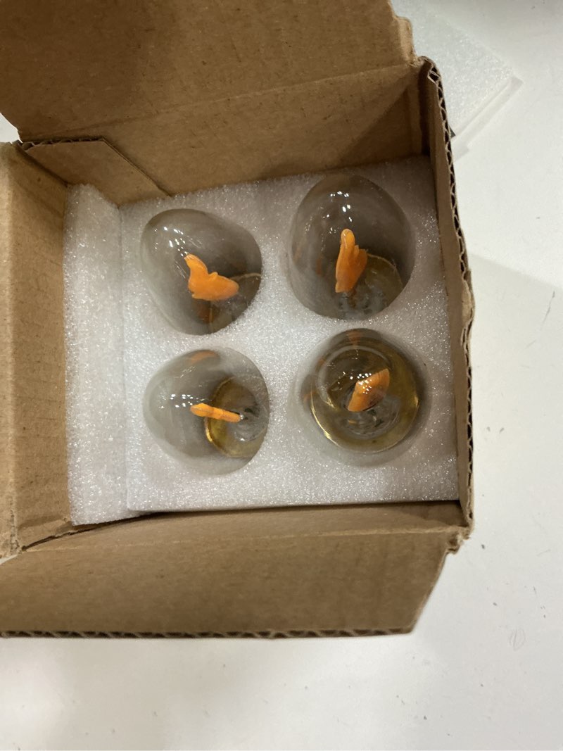 Condition photo showing New/Like New for hompavo led flame light bulbs, 3w flickering fire bulb, e26 glass shell for halloween christmas party patio porch home indoor & outdoor decorations - 4