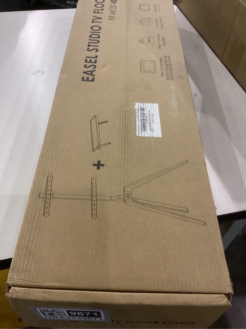 Condition photo showing New/Like New for PUTORSEN Premium Wood Easel TV Stand, Adjustable TV Tripod Stand for 45-65 Inch LED LCD Screen, with Top TV Shelf and Magnetic Concealed Cable Management, Max Load 88lbs, Walnut Walnut 45-65 inch
