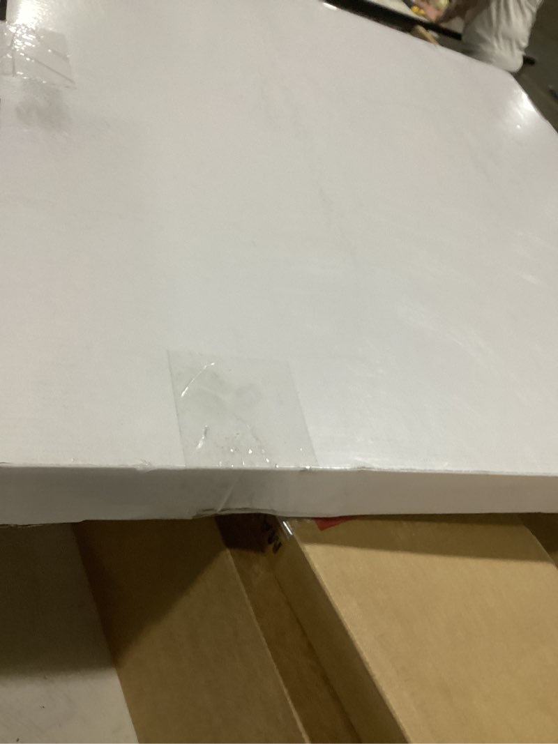 Condition photo showing As Is for white shelf