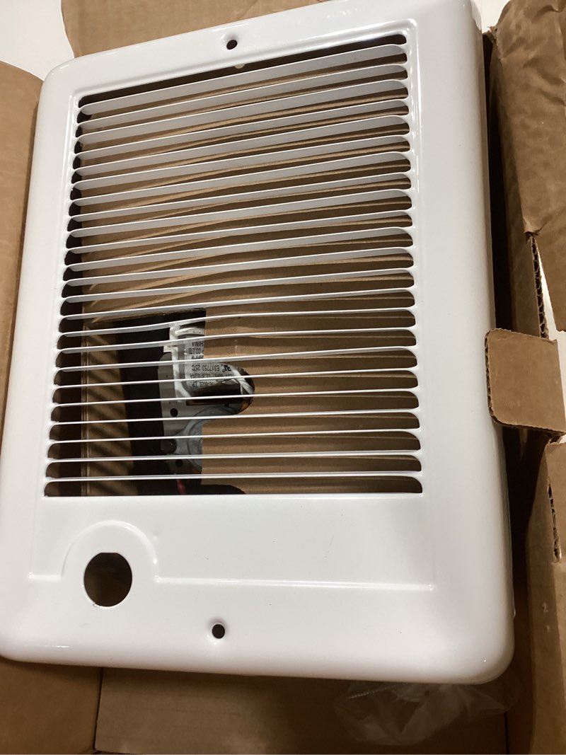 Condition photo showing As Is for Cadet Com-Pak Up to 1500-Watt 208/240 -Volt Heater fan Heater ( 4-in L x 12-in H Grille )