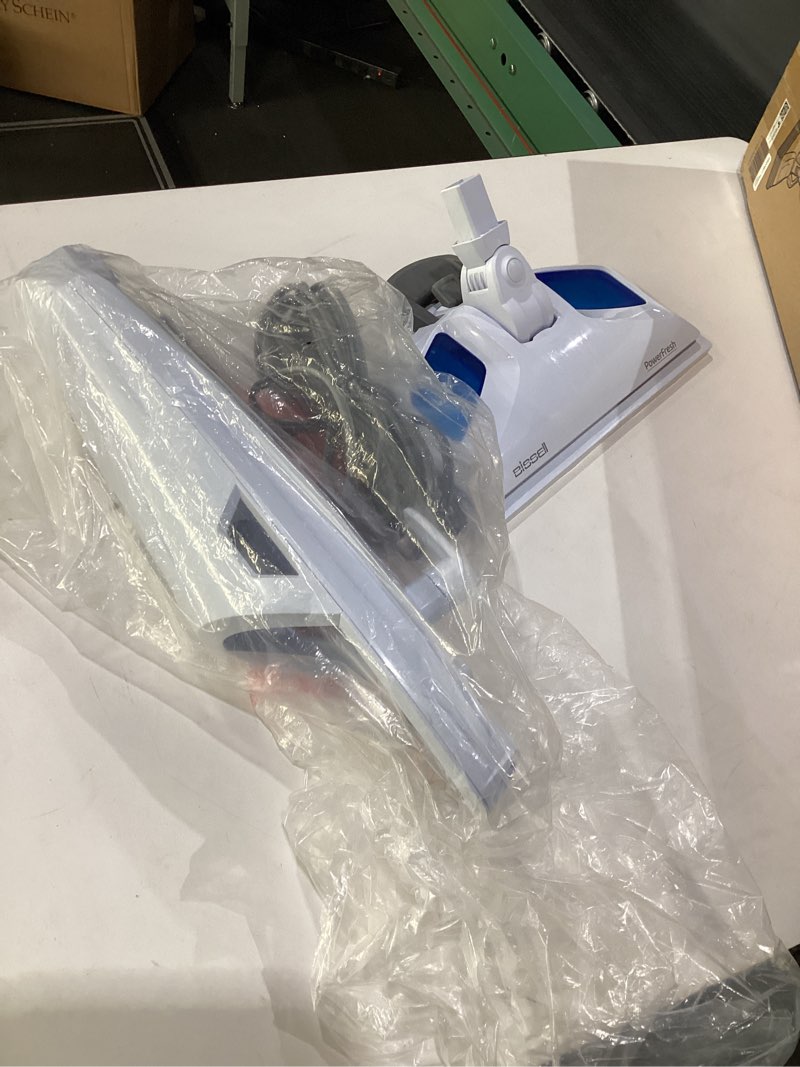 Condition photo showing As Is for (USED, NOT TESTED, MISSING PARTS) Bissell Power Fresh Steam Mop with Natural Sanitization, Floor Steamer, Tile Cleaner, and Hard Wood Floor Cleaner with Flip-Down Easy Scrubber, 1940A PowerFresh Steam Mop