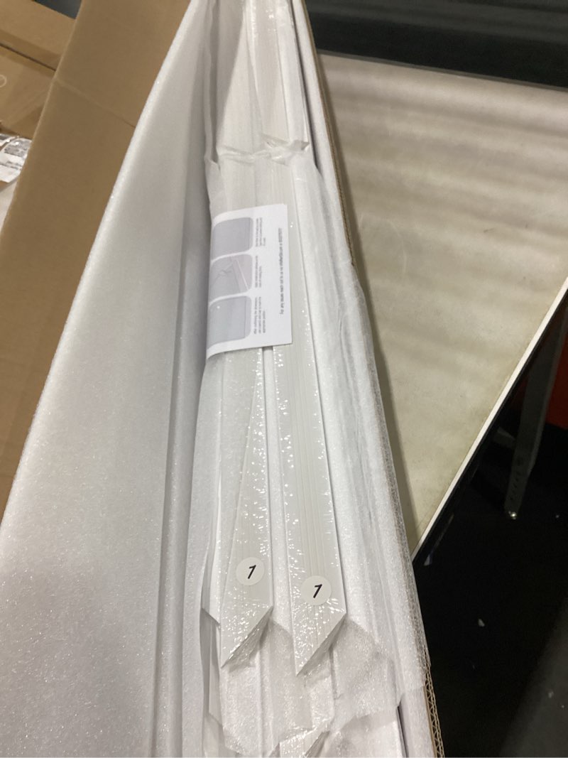 Condition photo showing Good Condition for art3d pre-cut wall molding set of 6 pcs, ready-to-assemble wainscoting panels for interior wall décor living room bedroom accent wall - installed with glue, 3 top 3 bottom