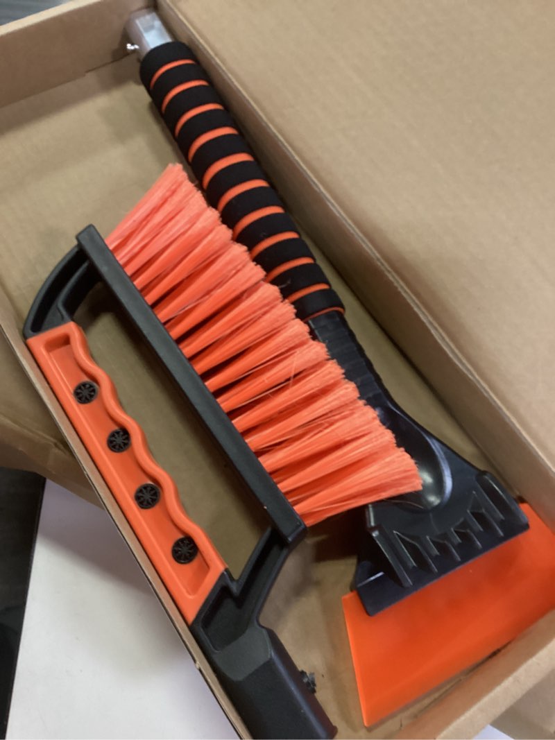 Condition photo showing New/Like New for SINGARO Ice Scraper and Snow Brush for Car Windshield, Snow Scraper for Car, Snow Winter Car Necessities, Multi Functional Car Snow Removal Tools, Car Accessories Gift for Women and Man (Enhanced) Enhanced version