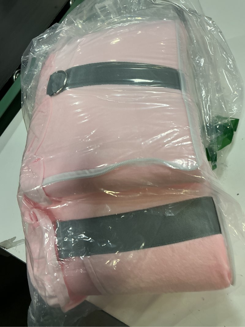 Condition photo showing New/Like New for jaoul dog car seat for small dogs - fully detachable with adjustable straps center console dog car seat - comfortable bow design pet seats - portable pet booster for puppy, cat (pink gray)