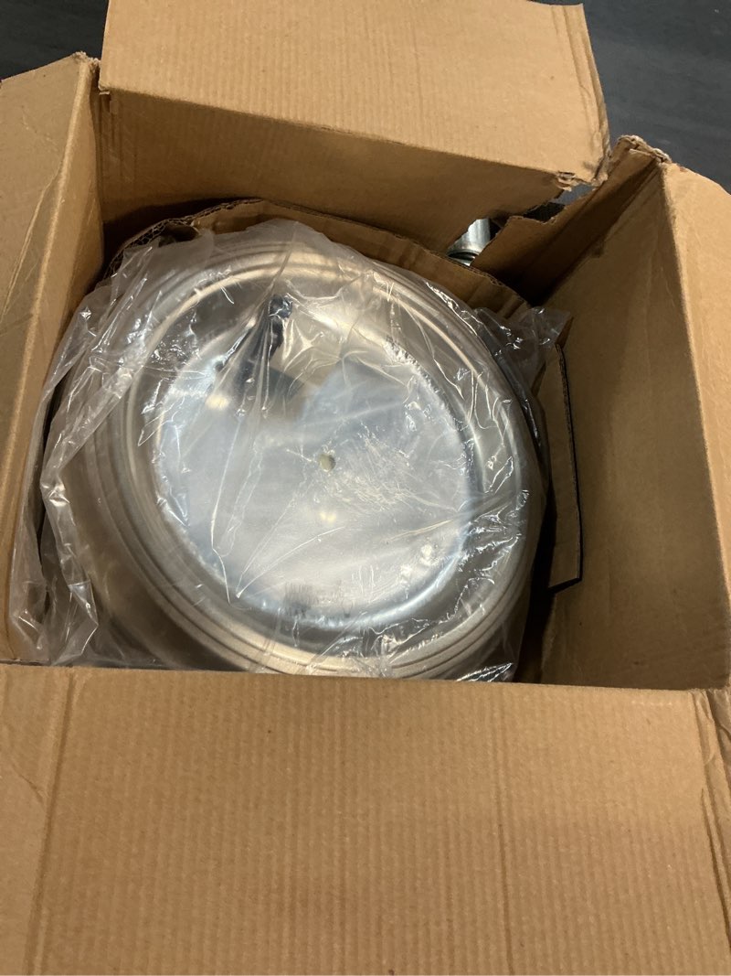 Condition photo showing Good Condition for (only one piece )canarm 11-inch flush mount ceiling 2-pack, frosted swirl glass with silver finish, classic low profile lighting for bedroom, hallway, entryway