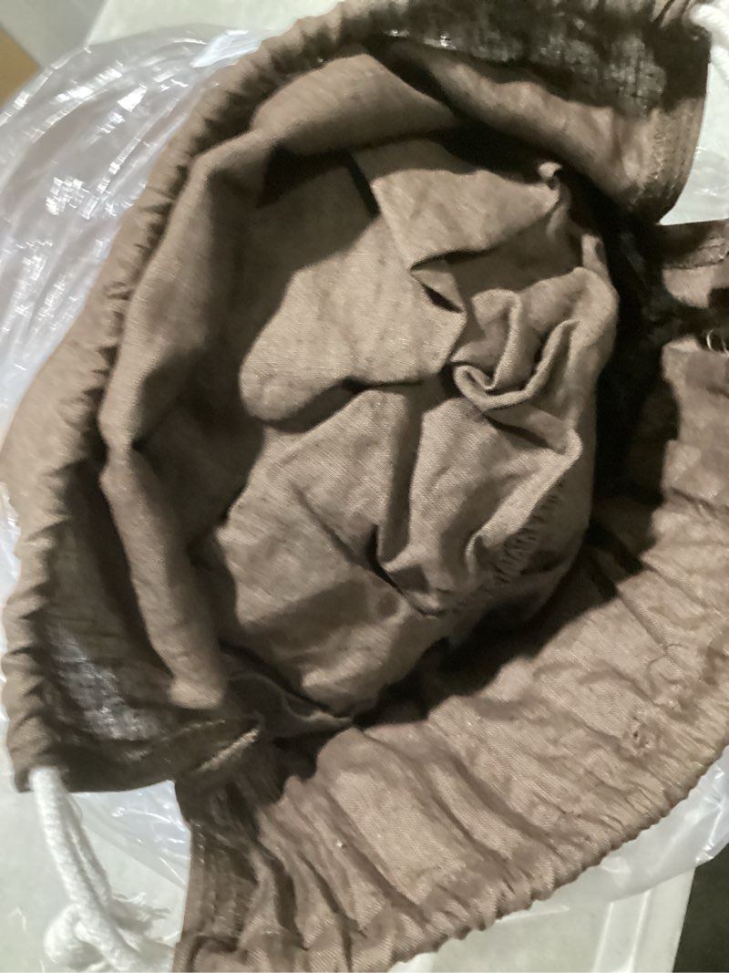 Condition photo showing As Is for european linen sheet set, king