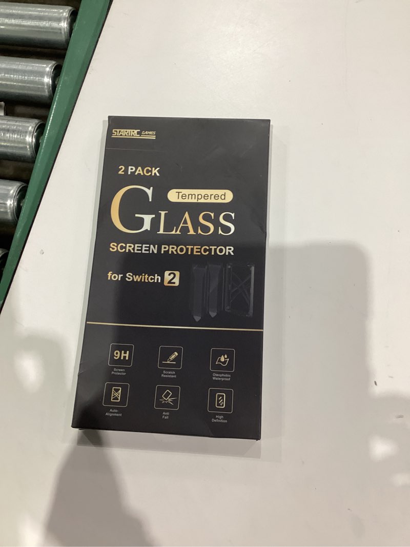 Condition photo showing New/Like New for Tempered Glass Screen Protector Compatible with Nintendo Switch 2 2025, Switch 2 Accessories with Auto-Alignment OneTouch System, Bubble Free, 9H Hardness Anti-Scratch, Anti-Fingerprint, Transparent HD Clear[2 Pack]