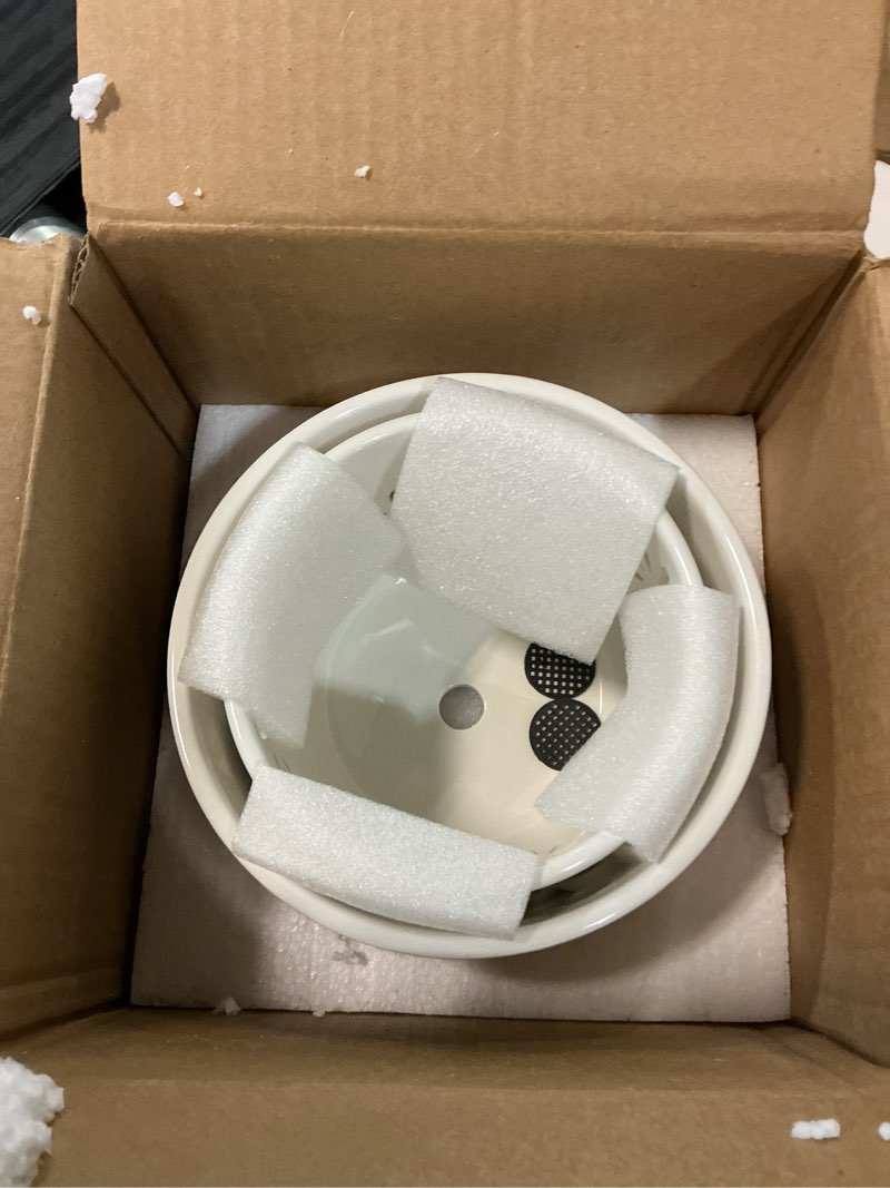 Condition photo showing New/Like New for orchid pots with holes, 5+6 inch orchid pots with drainage holes and tray, effective drainage and ventilation to assist new plants or repotting, indoor/outdoor flower pots -white white-2