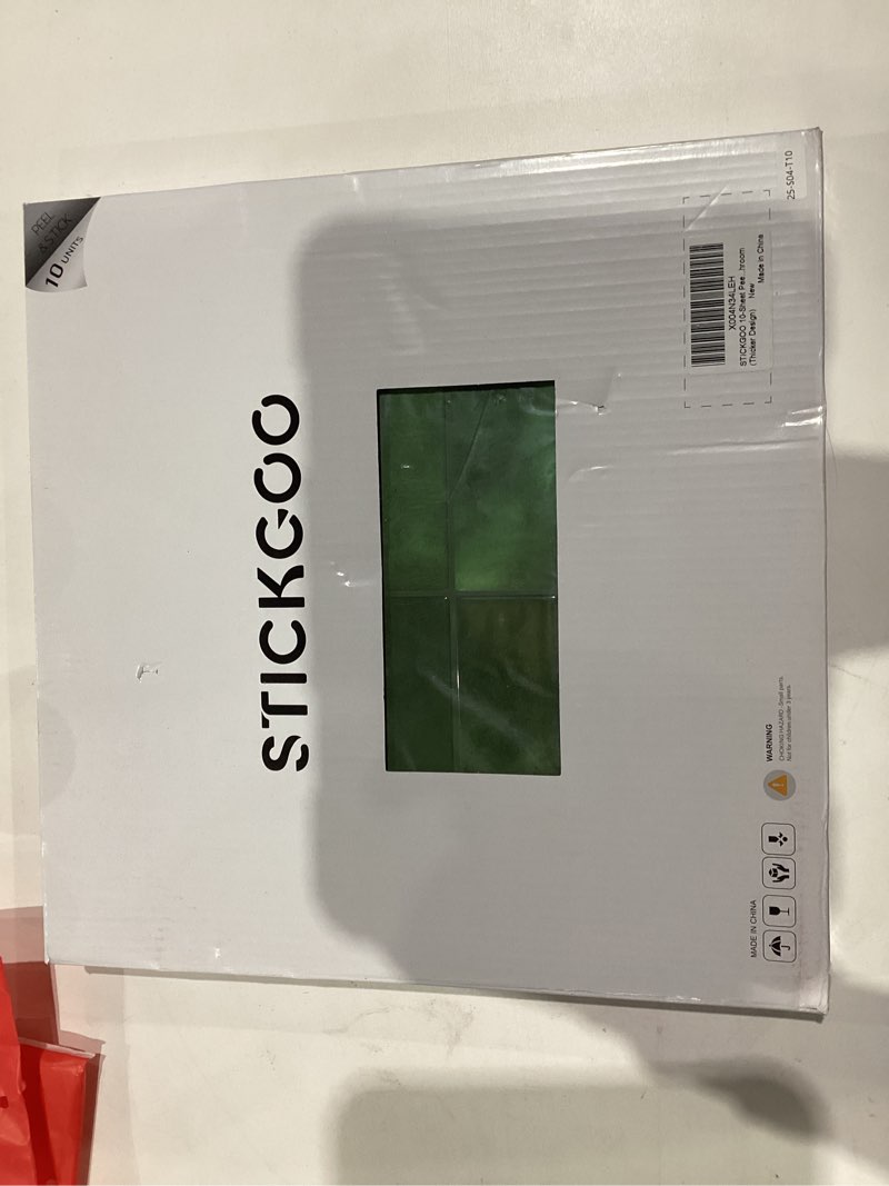 Condition photo showing New/Like New for STICKGOO 10-Sheet Peel and Stick Backsplash Tile, Self Adhesive Vinyl Wall Tiles, Stick on Backsplash for Kitchen and Bathroom(Thicker Design) Faux White Wall