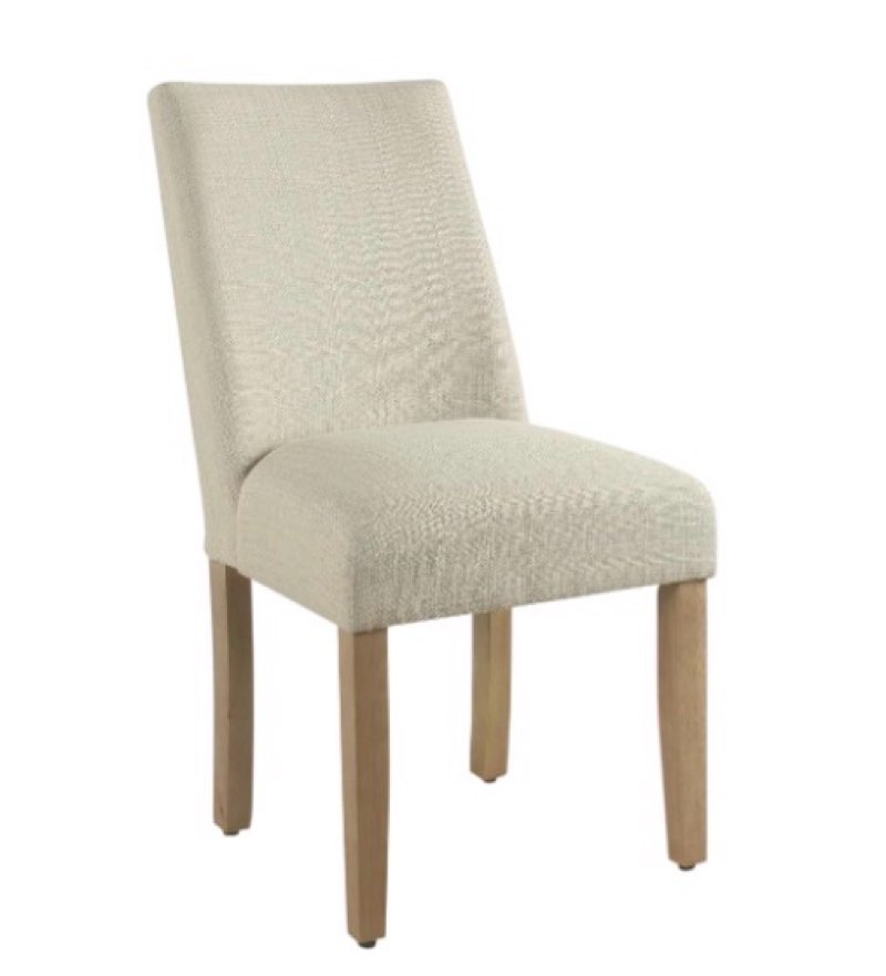 HomePop Home Decor | Upholstered Modern Curved Back Dining Chair | Single Dining Chair | Decorative 