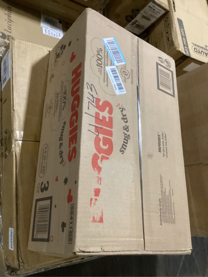 Condition photo showing New/Like New for huggies snug & dry disposable diapers - econ+ pack - size 3 - 210ct