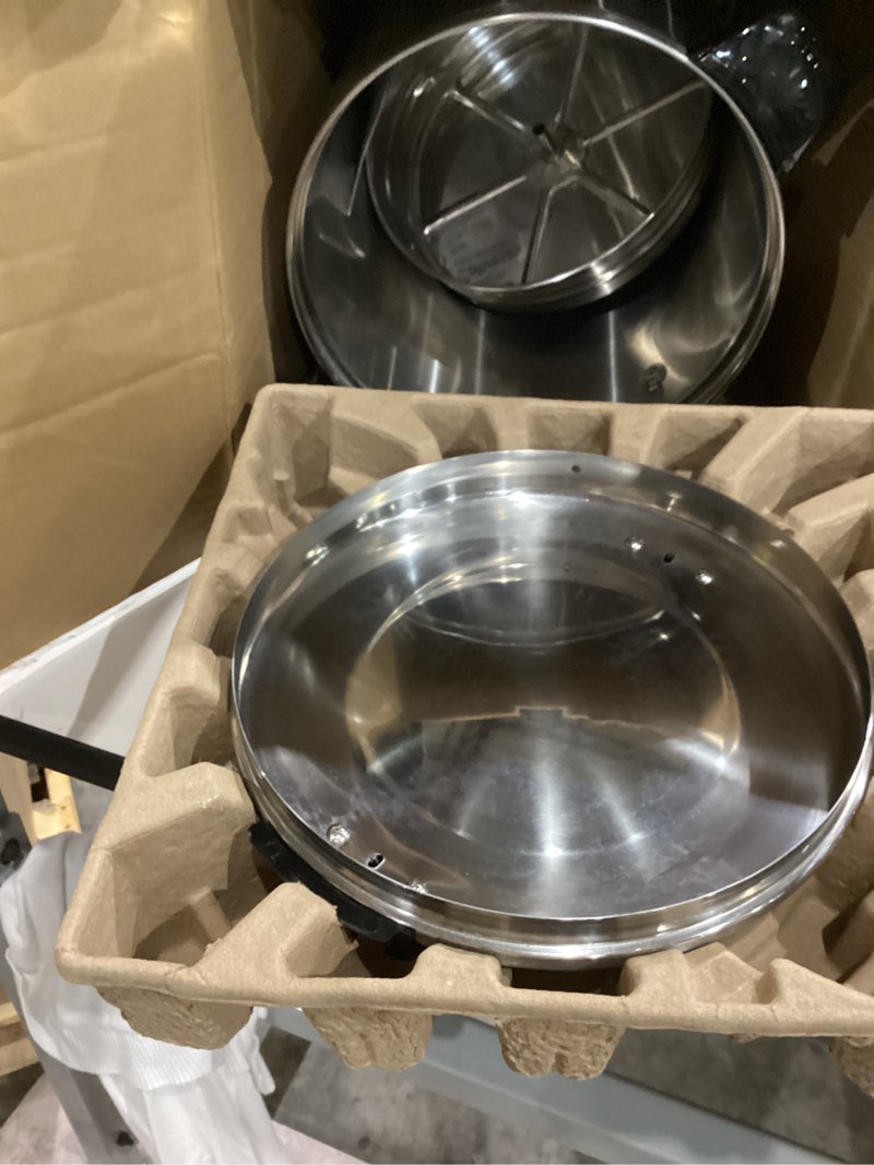 Condition photo showing As Is for ostba 1500w commercial coffee urn 100 cup / 15l large percolator coffee pot, 304 stainless steel double-wall hot water dispenser electric coffee maker fast brewing for catering, parties & events 100 cups