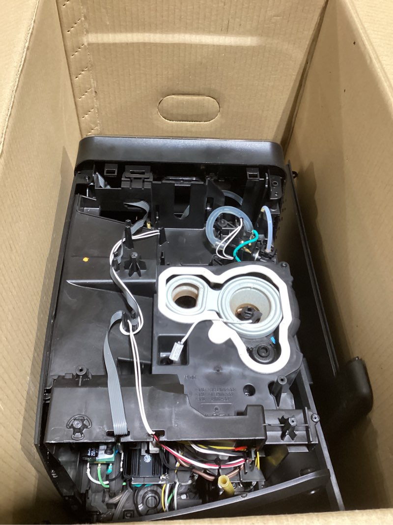 Condition photo showing As Is for Philips 5500 Series Fully Automatic Espresso Machine, LatteGo Milk System, Integrated Grinder, 20 Hot & Iced Coffee Pre-Sets, Quick Start, SilentBrew, 15-Bar Pressure, Black Chrome (EP5544/94) Black, chromed
