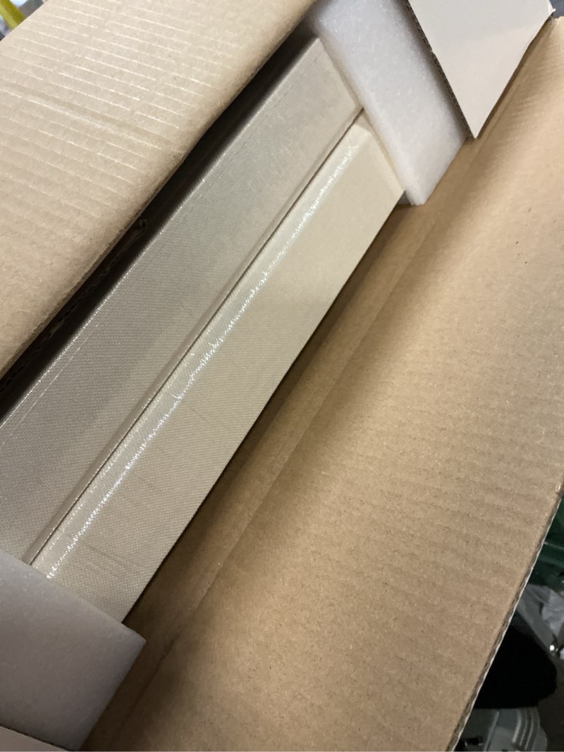 Condition photo showing Good Condition for UMIACOUSTICS 4 PCS Acoustic Panels with Hanging Brackets, 2” Thick Fiberglass Sound Proof Panels Removable for Studios, Office, Home Theater Wall- Off White 23.6" x 11.8"-4pcs Off White