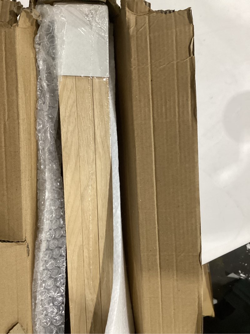 Condition photo showing Good Condition for yaetm oak 12x16 picture frame matted to 8.5x11 set of 3, natural solid wood 12x16 frame for wall mount, wide molding (3 pack, oak) 3 12x16